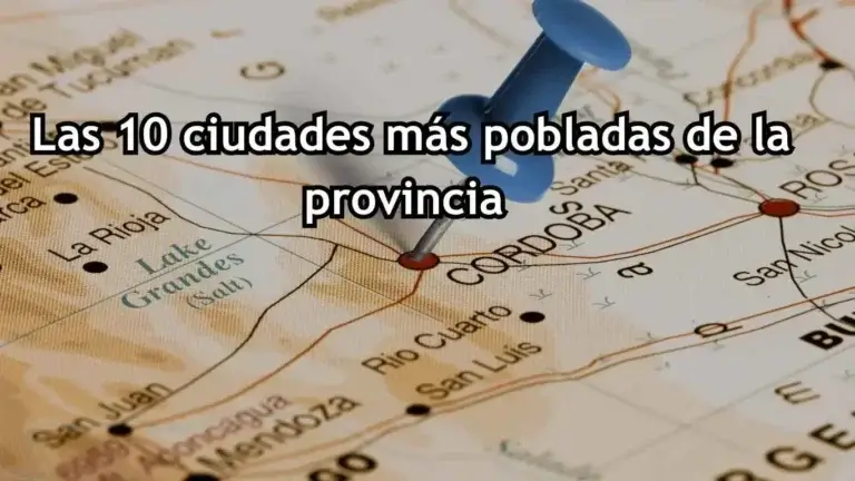 Ciudades más pobladas de la provincia de Córdooba